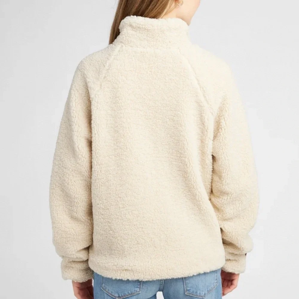Herizon Sherpa‎ Jacket Corduroy Pocket Cream Brown Size Medium New With Tags